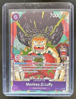 2025 One Piece Bandai Card Games Fest Monkey.D.Luffy Rare #OP07-073 - Image 1