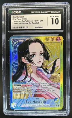 2026 One Piece Azure Sea's Seven Boa Hancock Leader #OP14-041 CGC 10 - Image 1