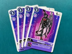Devimon EX1-058 Playset Classic Collection Digimon Card Game x4 - Image 1