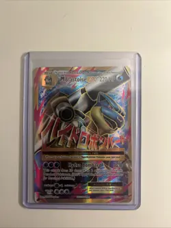 Pokemon TCG Mega M Blastoise EX Evolutions Ultra Rare Card 102/108 - Image 1