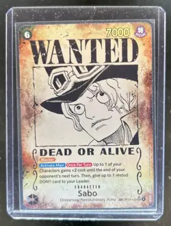 2025 One Piece Carrying On His Will Sabo Special Card Alternate Art #OP13-120 - Image 1