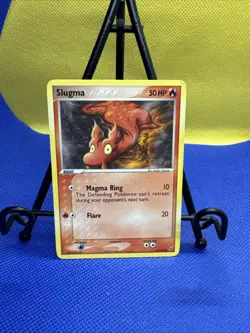 Pokemon TCG Slugma Holo Card 75/107 EX Deoxys LP - Image 1