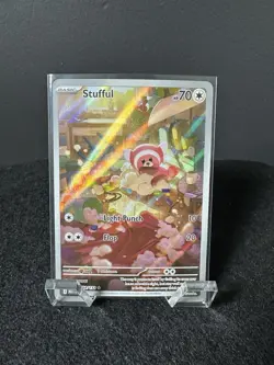 Stufful IR 154/132 Mega Evolution Pokemon Card TCG Mint Condition - Image 1