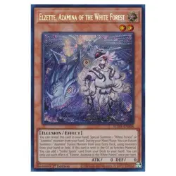 Elzette, Azamina of the White Forest Secret Rare Yu-Gi-Oh Card-Mint/Near Mint! - Image 1