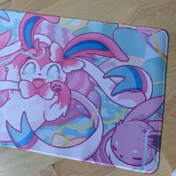 Sylveon Rubber Playmat Play Mat For Tcg Trading Card Game Pokemon Kawaii Cute - Image 3