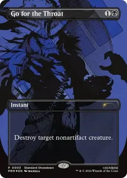 Magic the Gathering Go for the Throat Foil Standard Showdown Promos #3 MTG Card - Image 1