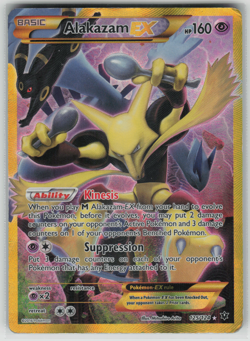 Damaged Alakazam EX - 125/124 - Secret Rare Pokemon Cards Fates Collide - Image 1