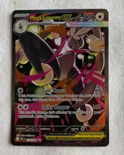 Pokemon Mega Lopunny EX 128/094 SIR Phantasmal Flames Holo Card - Image 1