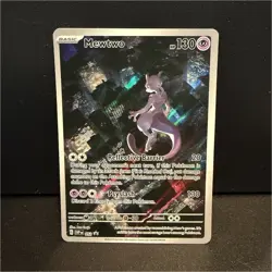 Pokemon TCG Mewtwo 052 Scarlet & Violet Promo Full Art Holo Card 130 HP - Image 1