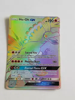 HO-OH GX SM80 Shining Legends Promo Full Art Pokemon Card Near Mint REGULAR - Image 2