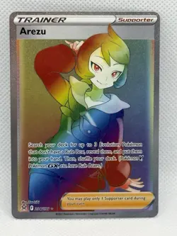 Pokemon Arezu Full Art Secret Rare Holo Card Swsh11: Lost Origin 204/196 2022 - Image 1