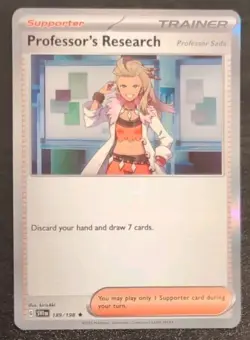 Professor's Research 189/198 Pokemon TCG Card Holo Rare Scarlet & Violet - Image 1