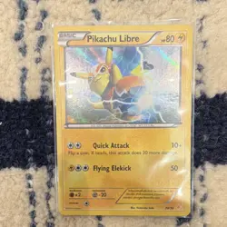Pokemon TCG Pikachu Libre 30/30 XY Trainer Kit Holo Basic Common 80 HP Card - Image 1