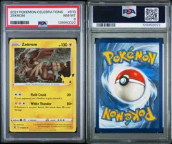 2021 Pokemon Celebrations 010/025 Zekrom PSA 8 Near Mint Holo Foil Rare Card TCG - Image 3