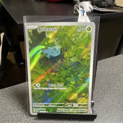 Pokemon TCG Bulbasaur Basic Holo Plant 70 HP Leech Seed 20 125/165 Sv2a Card 151 - Image 1