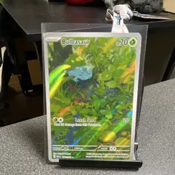 Pokemon TCG Bulbasaur Basic Holo Plant 70 HP Leech Seed 20 125/165 Sv2a Card 151 - Image 2