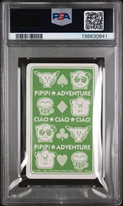 1998 POKEMON PIPIPI ADVENTURE PLAYING CARDS ALMOND JACK OF CLUBS PSA 10 - Image 2