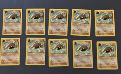 Kabuto 50/62 Fossil 1999 WOTC Pokemon Card Lot NM x10 - Image 1