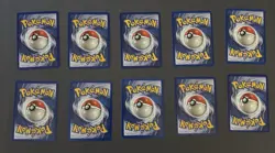 Kabuto 50/62 Fossil 1999 WOTC Pokemon Card Lot NM x10 - Image 2