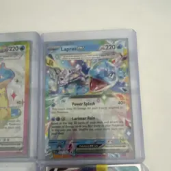 Pokemon Lapras Basic VMAX EX Lot - 4 Holo Secret Rare Cards English Standard - Image 3