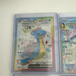 Pokemon Lapras Basic VMAX EX Lot - 4 Holo Secret Rare Cards English Standard - Image 4