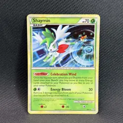 Shaymin 8/95 Holo Rare HGSS Unleashed Pokemon Card 2010 LP - Image 1