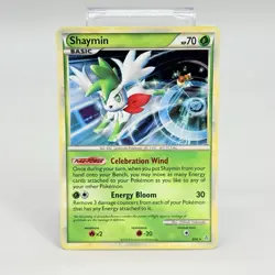 Shaymin 8/95 Holo Rare HGSS Unleashed Pokemon Card 2010 LP - Image 2