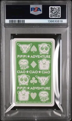 1998 POKEMON PIPIPI ADVENTURE PLAYING CARDS HAZEL QUEEN OF SPADES PSA 10 - Image 2
