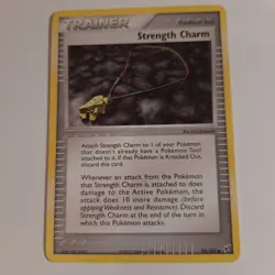 Strength Charm Trainer Pokemon Card 92/107 2005 - Image 1