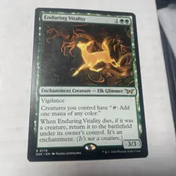 Enduring Vitality Duskmourn: House of Horror Regular Enchantment Creature MTG NM - Image 1