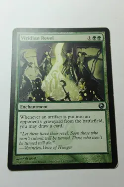 MTG Viridian Revel x1- -Scars of Mirrodin-Mod/Hvy Play - Image 1
