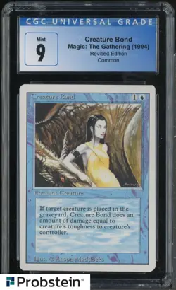 1994 MTG Magic The Gathering Revised Edition Creature Bond CGC 9 MINT - Image 1