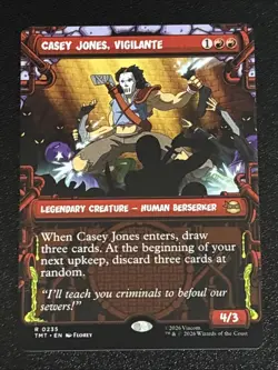 MTG Teenage Mutant Ninja Turtles Casey Jones, Vigilante Showcase 0235 NM Rare - Image 1
