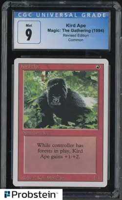1994 MTG Magic The Gathering Revised Edition Kird Ape CGC 9 MINT - Image 1