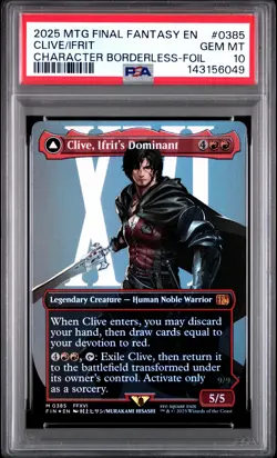 2025 MTG FINAL FANTASY CLIVE IFRIT'S DOMINANT/IFRIT WARDEN OF INFERNO PSA 10 - Image 1