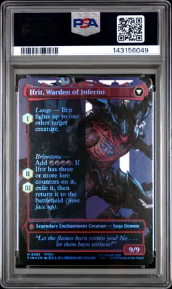 2025 MTG FINAL FANTASY CLIVE IFRIT'S DOMINANT/IFRIT WARDEN OF INFERNO PSA 10 - Image 2