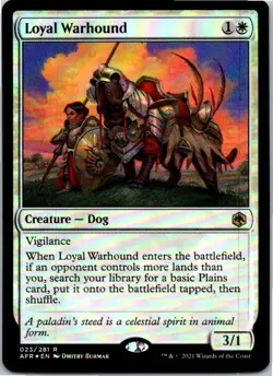 Loyal Warhound R Foil Adventures in the Forgotten Realms 23 NM - Image 1