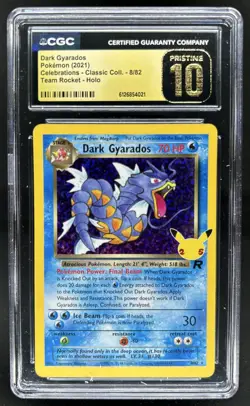 2021 Pokemon SWSH Celebrations Dark Gyarados Classic #8/82 CGC 10 Pristine - Image 1