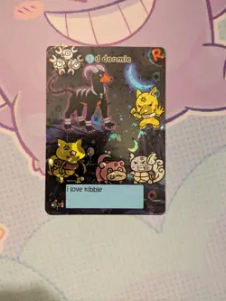 Rocket PokieBubies Pokemon Fanart Card D Doomie (Houndoom) - Image 1