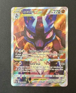 Pokemon TCG Lucario VSTAR SWSH291 Crown Zenith ETB Black Star Promo - Image 1