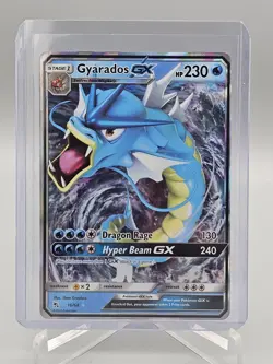 2019 Pokemon Hidden Fates Gyarados GX 16/68 Ultra Rare Holo SM Sun & Moon NM - Image 1