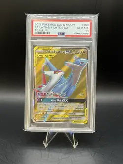 Pokemon Latias & Latios GX Tag Team Full Art Rare Card 169/181 PSA 10 - Image 1
