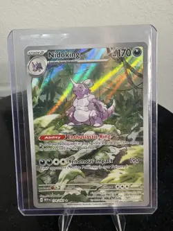 Pokemon TCG Nidoking 174/165 Sv Scarlet & Violet 151 Illustration Rare Near Mint - Image 1