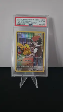 COMBO:2019 POKEMON SECRET #241 & JPN #54 FULL ART/PIKACHU PSA 10 - Image 2