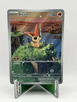 Pokemon TCG Victini Promo Full Art Holo 208 Sv Scarlet Violet HP 80 120 English - Image 1