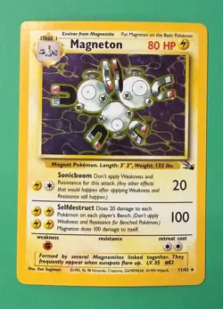 *HEAVY PLAY* 1999 POKEMON TCG FOSSIL MAGNETON 11/62 HOLO - Image 1