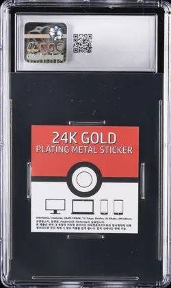 2023 POKEMON 24K GOLD PLATING CANDY STICKER LAPRAS CGC 10 GEM MINT - Image 2