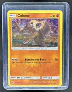 2018 Pokemon SM Forbidden Light Cubone Reverse Holo #57/131 - Image 1