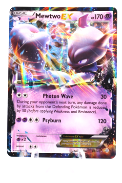 MEWTWO EX - 61/162 Holo Rare EX BREAKthrough Pokemon NM - Image 1