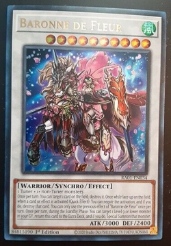 YUGIOH Baronne De Fleur RA01-EN034 1st Ed Ultra Rare NM 1x - Image 1